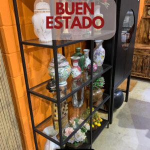 Estantería metal balda cristal